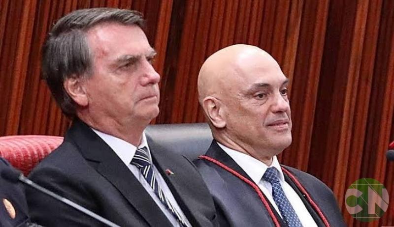Aliados alertam Bolsonaro de chance de Moraes usá-lo de carta na manga