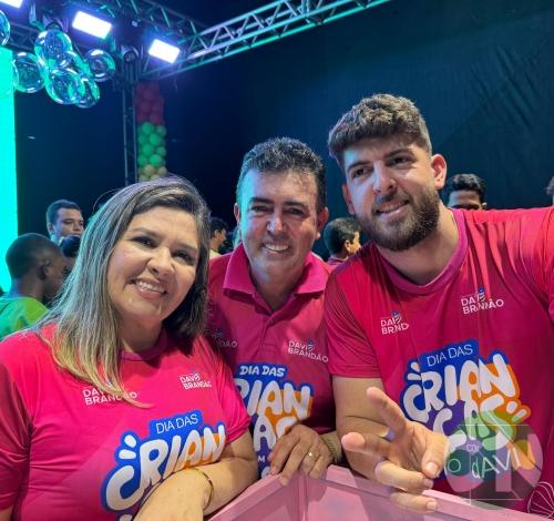 O deputado Davi Brandão e o prefeito Edvan Brandão junto com toda sua equipe, realizaram neste domingo a maior festa do dia das Crianças que Bacabal já viu