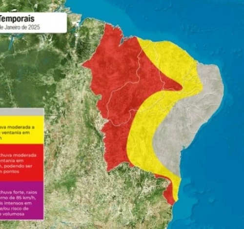 Maranhão deve enfrentar temporais nos próximos dias, aponta meteorologia