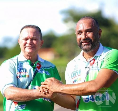 Prefeito Roberto Costa e Governador Carlos Brandão inauguram a Estrada do Leite, autorizam a construção de novas obras, como o Parque de Exposição, entregam nova frota de veículos e professores e mediadores contratados ganham reajuste salarial