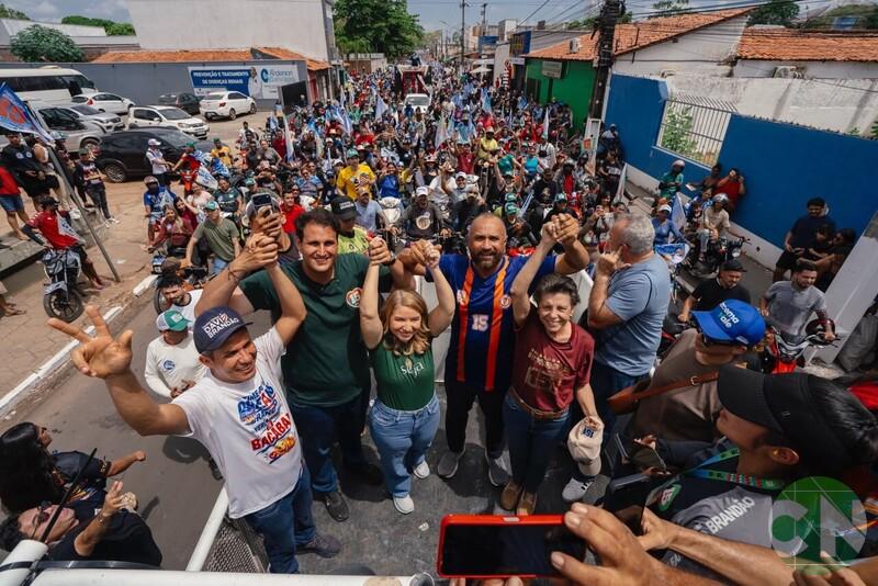 Ao lado de Roberto Costa, Orleans participa de mega motocarreata que reúne milhares e toma as ruas de Bacabal