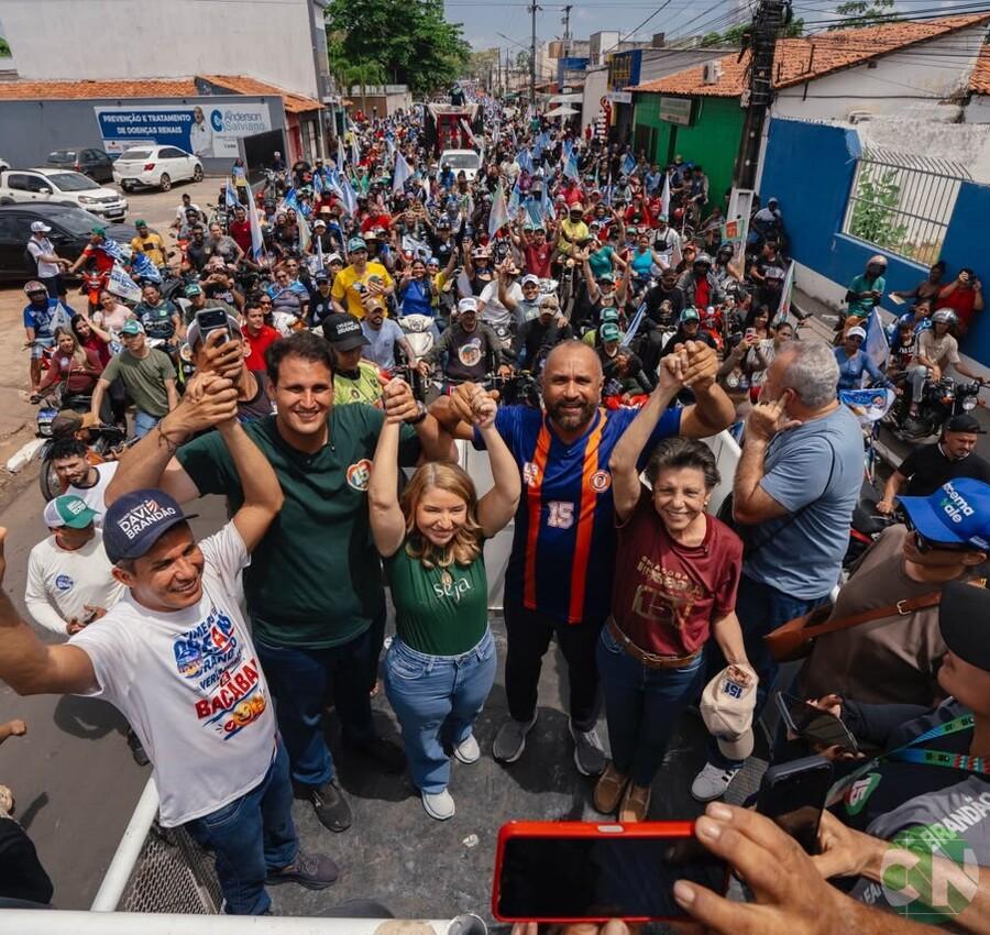 Ao lado de Roberto Costa, Orleans participa de mega motocarreata que reúne milhares e toma as ruas de Bacabal