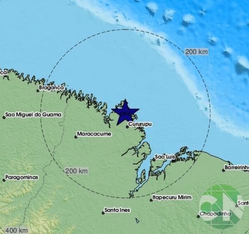 Centro de Sismologia Europeu registra tremor de magnitude 4,7 no interior do Maranhão