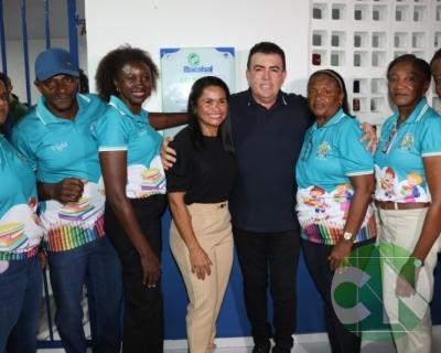 Reinauguração de escola