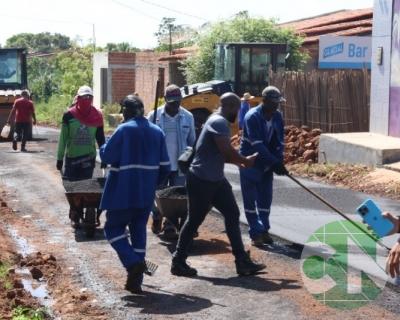 Pavimentação no Bairro Vila da Paz