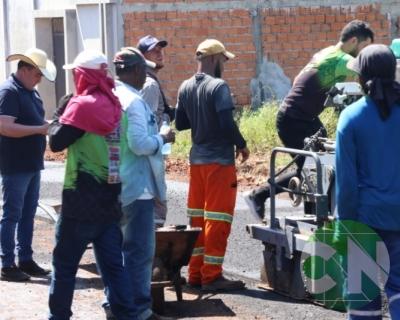 Pavimentação no Bairro Vila da Paz