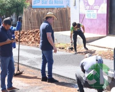 Pavimentação no Bairro Vila da Paz