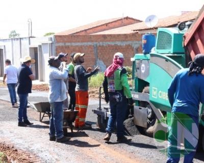 Pavimentação no Bairro Vila da Paz