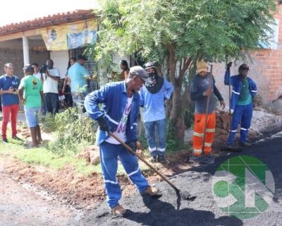 Pavimentação no Bairro Vila da Paz