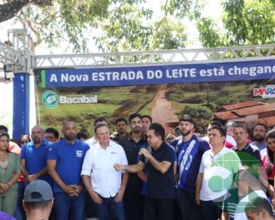 Lançamento das obras da Estrada do Leite