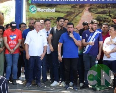 Lançamento das obras da Estrada do Leite