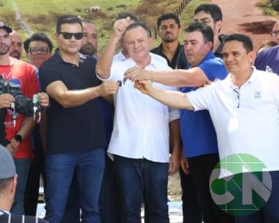 Lançamento das obras da Estrada do Leite