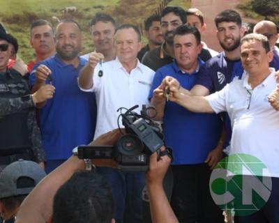 Lançamento das obras da Estrada do Leite