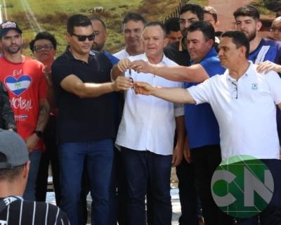 Lançamento das obras da Estrada do Leite