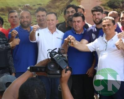 Lançamento das obras da Estrada do Leite