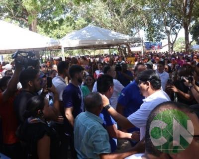 Lançamento das obras da Estrada do Leite