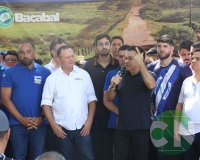 Lançamento das obras da Estrada do Leite