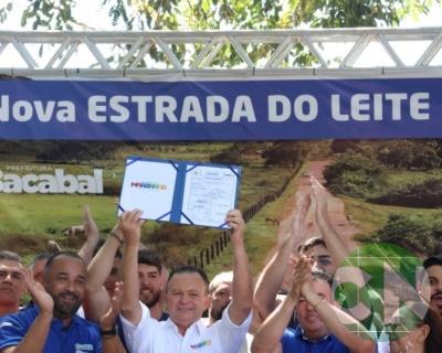 Lançamento das obras da Estrada do Leite