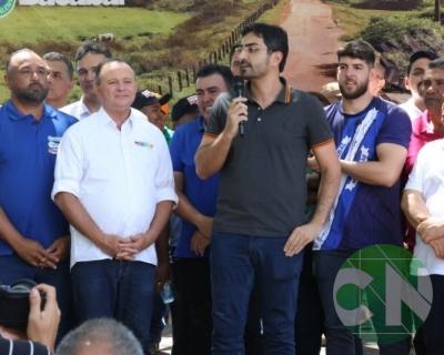 Lançamento das obras da Estrada do Leite