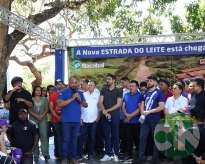 Lançamento das obras da Estrada do Leite