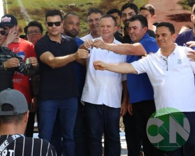 Lançamento das obras da Estrada do Leite