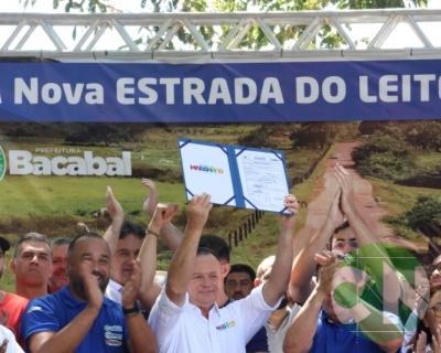 Lançamento das obras da Estrada do Leite