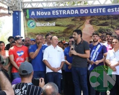 Lançamento das obras da Estrada do Leite