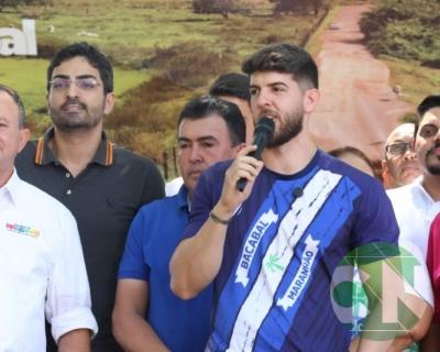 Lançamento das obras da Estrada do Leite