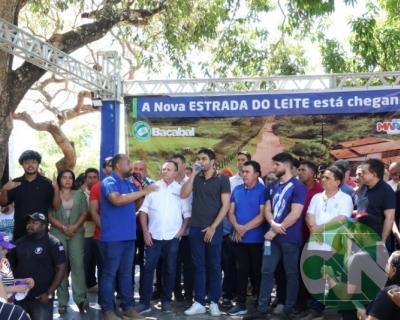 Lançamento das obras da Estrada do Leite
