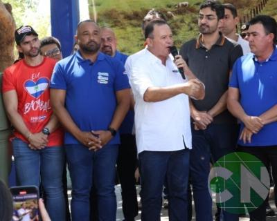 Lançamento das obras da Estrada do Leite
