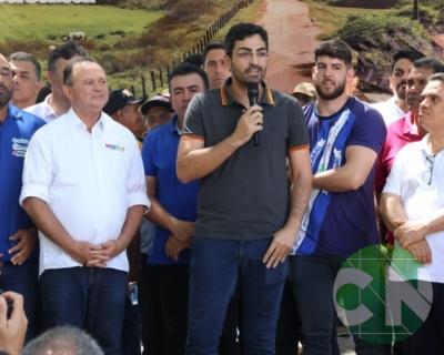 Lançamento das obras da Estrada do Leite