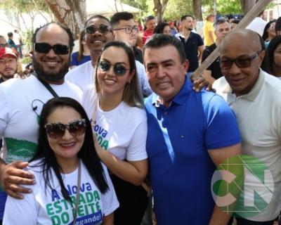 Lançamento das obras da Estrada do Leite