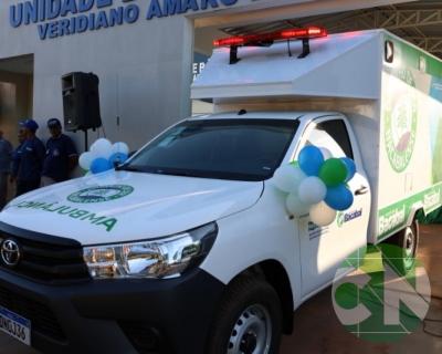 Entrega de novos veículos no povoado Bela Vista