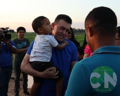 Inauguração da ponte no povoado Morada Nova 