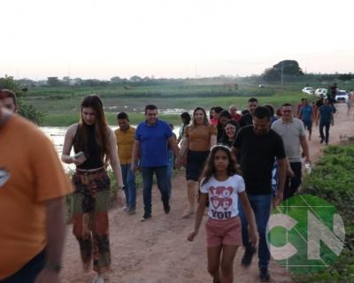 Inauguração da ponte no povoado Morada Nova 