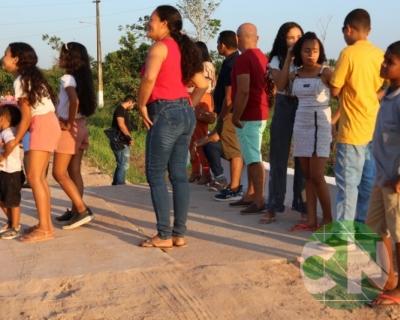 Inauguração da ponte no povoado Morada Nova 