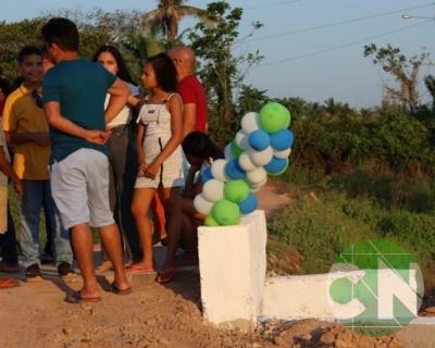 Inauguração da ponte no povoado Morada Nova 