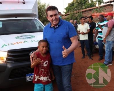 Entrega de novos veículos no povoado Seco das Mulatas