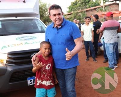 Entrega de novos veículos no povoado Seco das Mulatas