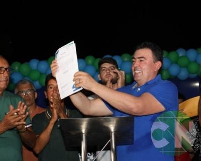 Asfalto na estrada da Bela Vista - zona Rural