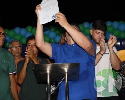 Asfalto na estrada da Bela Vista - zona Rural