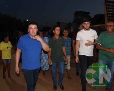 Asfalto na estrada da Bela Vista - zona Rural