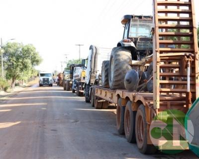 Asfalto na estrada da Bela Vista - zona Rural