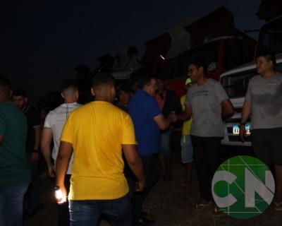 Asfalto na estrada da Bela Vista - zona Rural