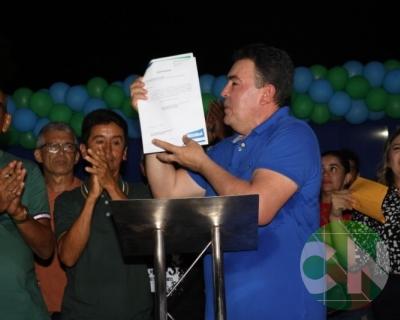 Asfalto na estrada da Bela Vista - zona Rural