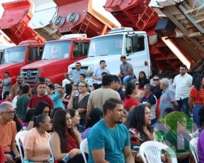Asfalto na estrada da Bela Vista - zona Rural