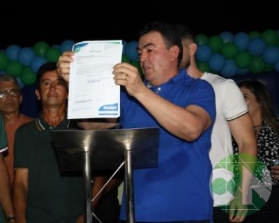 Asfalto na estrada da Bela Vista - zona Rural