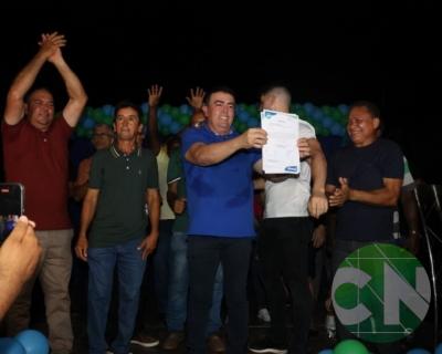 Asfalto na estrada da Bela Vista - zona Rural