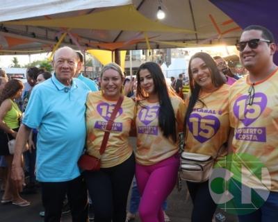 Foi dada a largada: Adesivação do candidato a prefeito Roberto Costa e do vice Emílio Carvalho