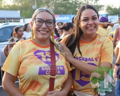 Foi dada a largada: Adesivação do candidato a prefeito Roberto Costa e do vice Emílio Carvalho